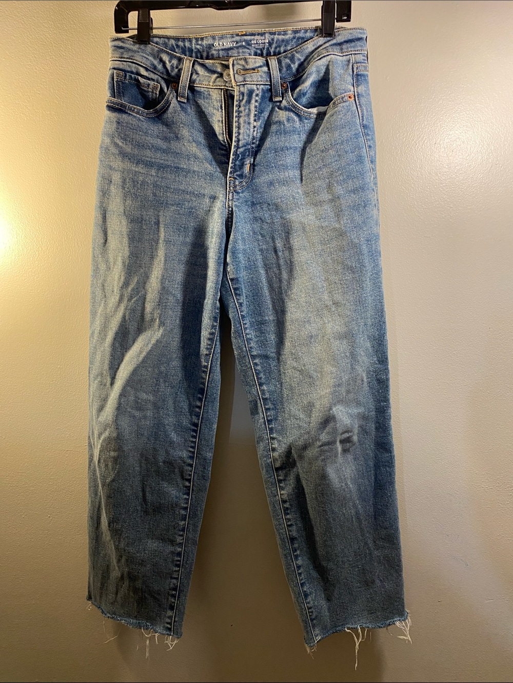 Old Navy Medium Blue Straight-Leg Jeans